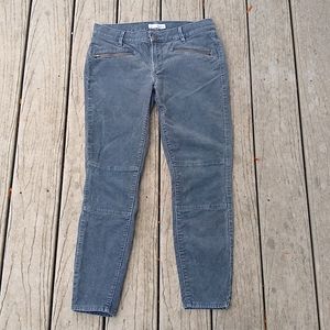 LOFT Blue, skinny straight leg corduroy pants
